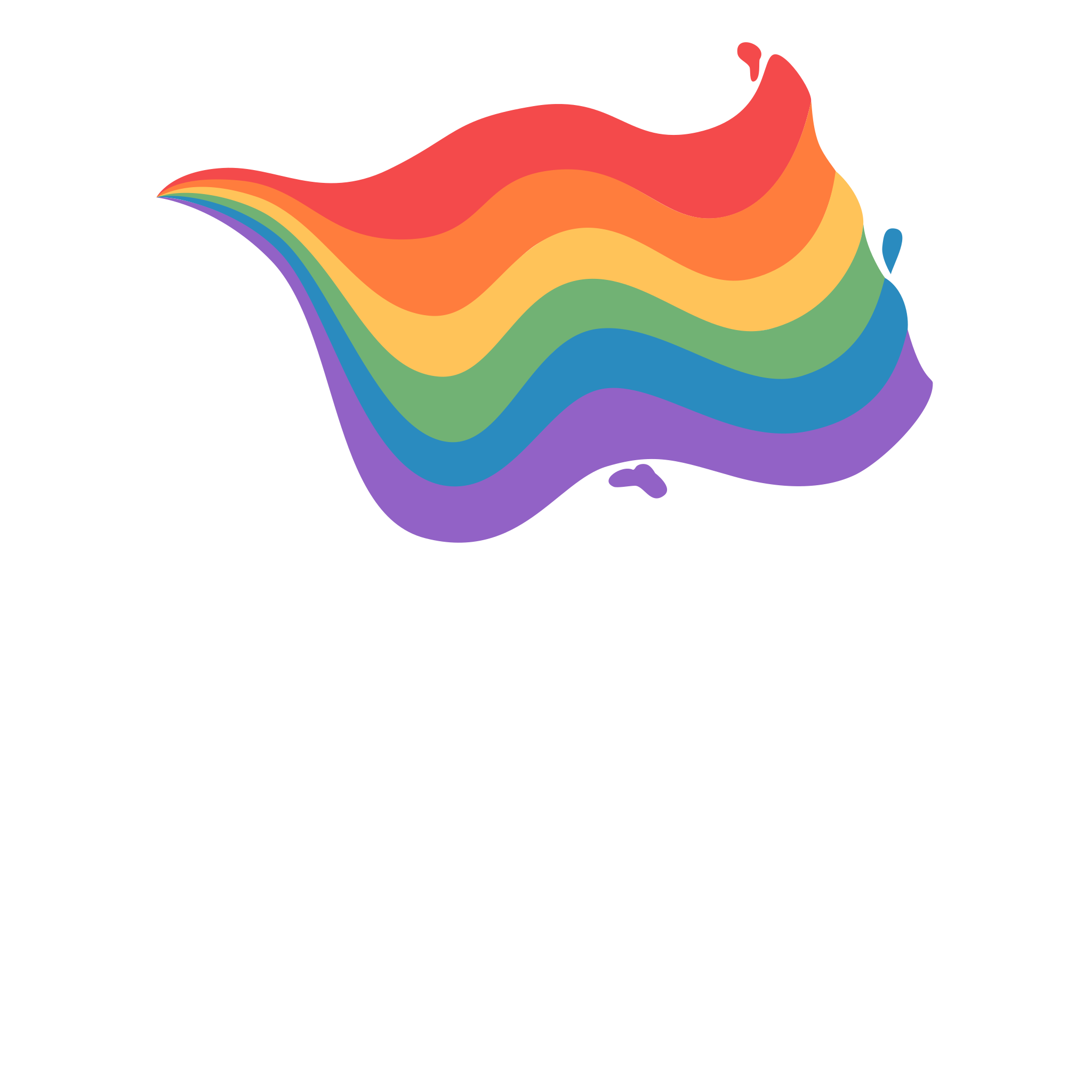 White pen colored flag